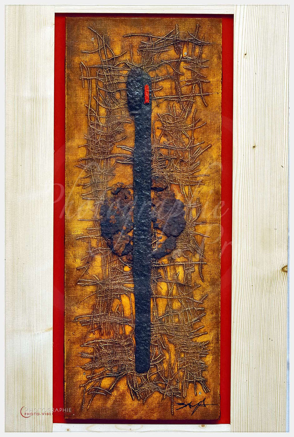 Yan BACART, artiste à Mortain - Abbaye Blanche © by A-la-Vie.com