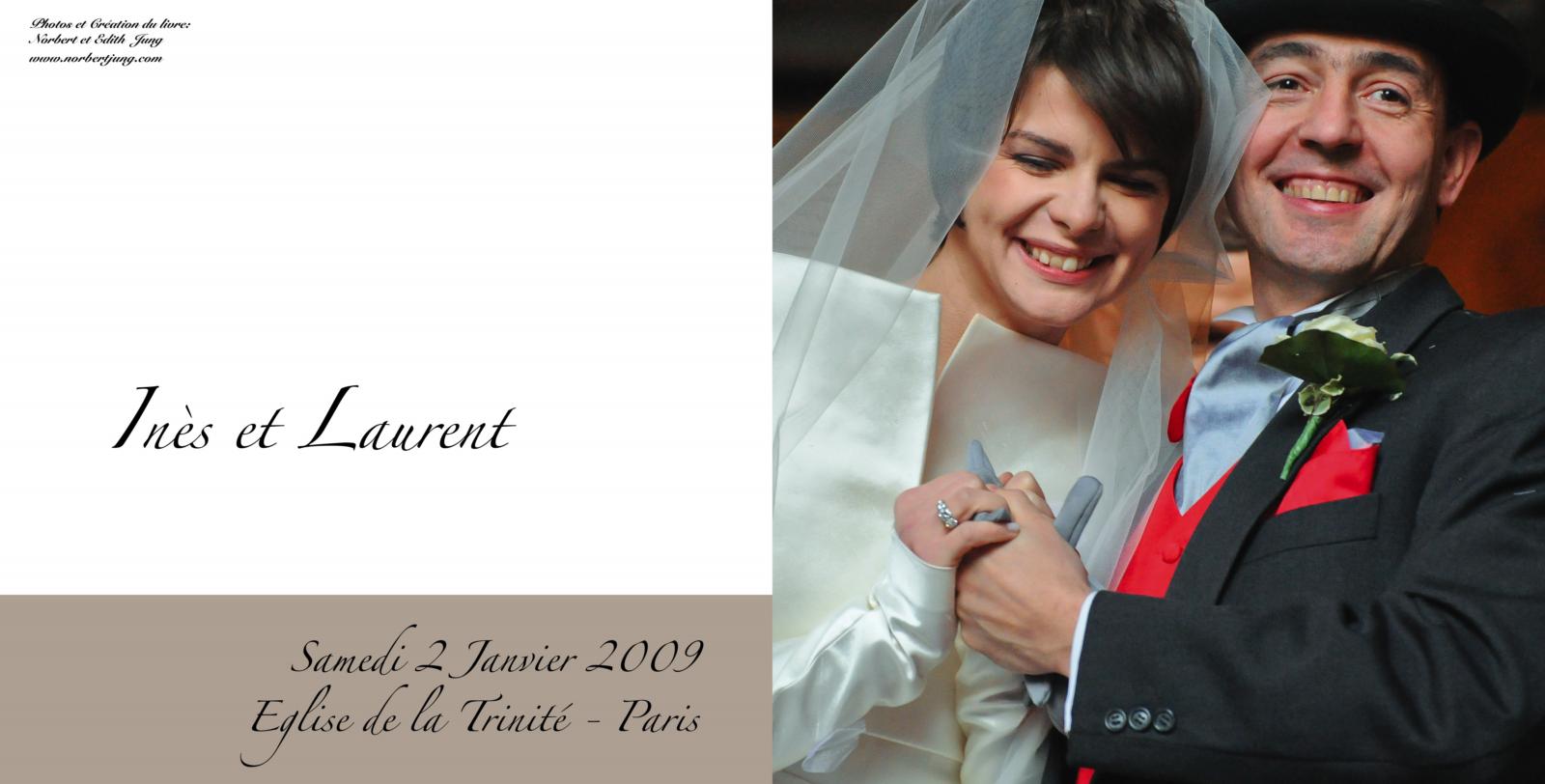Livre Mariage Ines et Laurent 25x25cm 01 - © by A-la-Vie.com